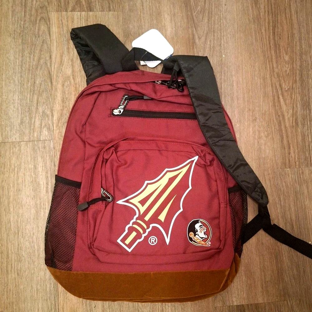 Florida State Seminoles Backpack – FSU Classic Bookbag Polyester School New